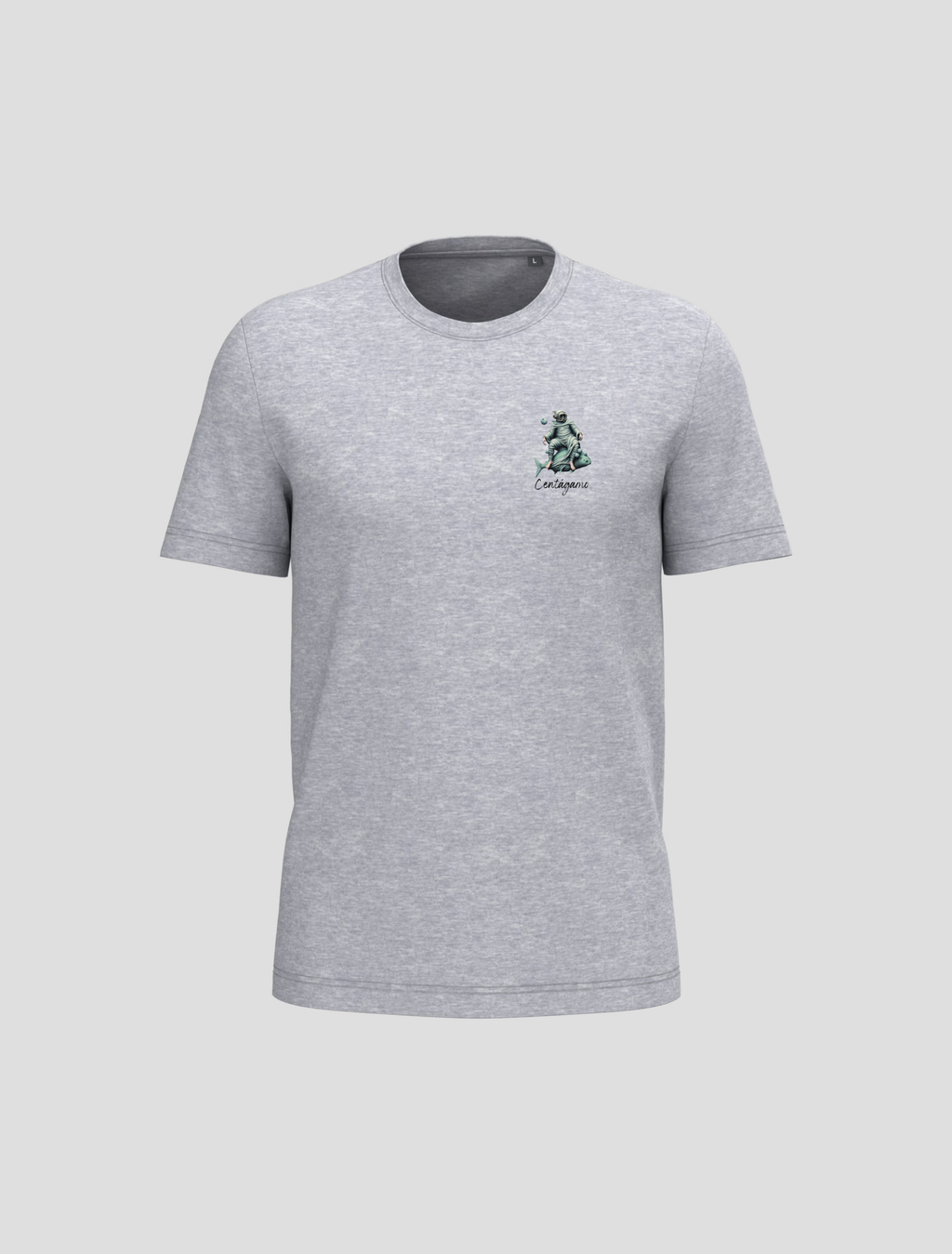 Camiseta Gris “Centágamo” – Diver Mini (Front & Back)