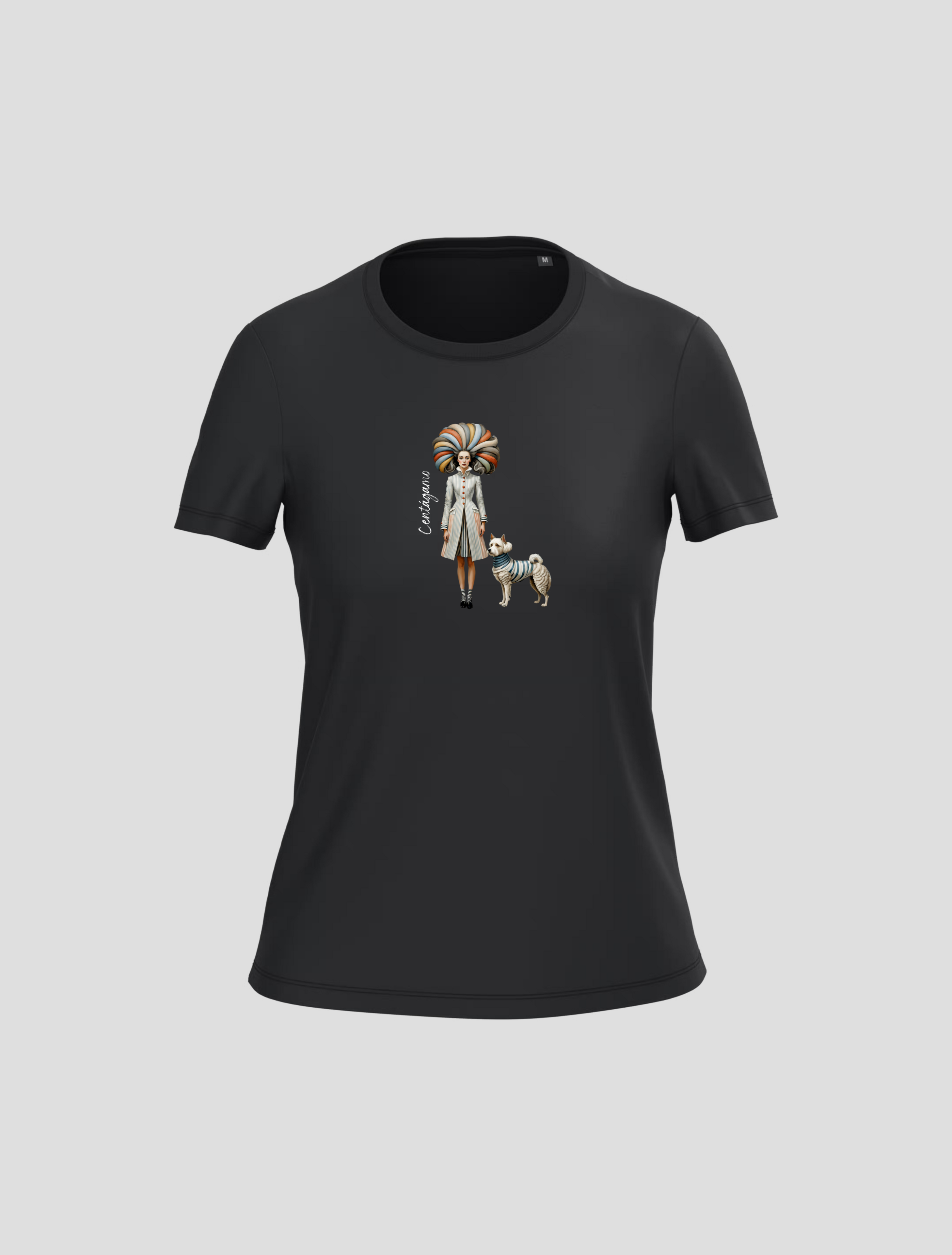 Camiseta Negra “Centágamo” – Urban Muse & Dog